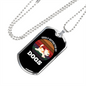 Easily Distracted By Dogs Puppy Necklace Stainless Steel or 18k Gold Dog Tag 24" Chain-Express Your Love Gifts