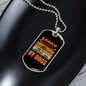 Easily Distracted by Dogs Yellow Necklace Stainless Steel or 18k Gold Dog Tag 24" Chain-Express Your Love Gifts