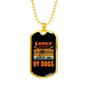 Easily Distracted by Dogs Yellow Necklace Stainless Steel or 18k Gold Dog Tag 24" Chain-Express Your Love Gifts