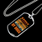 Easily Distracted by Dogs Yellow Necklace Stainless Steel or 18k Gold Dog Tag 24" Chain-Express Your Love Gifts