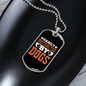 Easily Distracted By Dogs Yellow Plain Necklace Stainless Steel or 18k Gold Dog Tag 24" Chain-Express Your Love Gifts