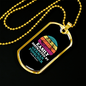 Easily Distracted by German Pinscher Necklace Stainless Steel or 18k Gold Dog Tag 24" Chain-Express Your Love Gifts