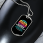 Easily Distracted by German Pinscher Necklace Stainless Steel or 18k Gold Dog Tag 24" Chain-Express Your Love Gifts