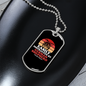 Easily Distracted by German Shepherd Necklace Stainless Steel or 18k Gold Dog Tag 24" Chain-Express Your Love Gifts