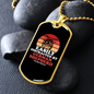 Easily Distracted by German Shepherd Necklace Stainless Steel or 18k Gold Dog Tag 24" Chain-Express Your Love Gifts