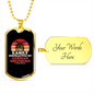 Easily Distracted by German Shepherd Necklace Stainless Steel or 18k Gold Dog Tag 24" Chain-Express Your Love Gifts