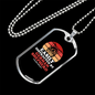 Easily Distracted by German Shepherd Necklace Stainless Steel or 18k Gold Dog Tag 24" Chain-Express Your Love Gifts