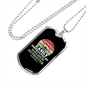 Easily Distracted by Golden Retriever Necklace Stainless Steel or 18k Gold Dog Tag 24" Chain-Express Your Love Gifts