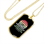 Easily Distracted by Golden Retriever Necklace Stainless Steel or 18k Gold Dog Tag 24" Chain-Express Your Love Gifts