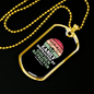Easily Distracted by Golden Retriever Necklace Stainless Steel or 18k Gold Dog Tag 24" Chain-Express Your Love Gifts