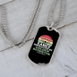 Easily Distracted by Golden Retriever Necklace Stainless Steel or 18k Gold Dog Tag 24" Chain-Express Your Love Gifts