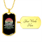 Easily Distracted by Golden Retriever Necklace Stainless Steel or 18k Gold Dog Tag 24" Chain-Express Your Love Gifts
