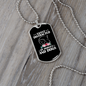 Easily Distracted By Horses and Dogs Horse Necklace Stainless Steel or 18k Gold Dog Tag 24" Chain-Express Your Love Gifts