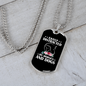 Easily Distracted By Horses and Dogs Horse Necklace Stainless Steel or 18k Gold Dog Tag 24" Chain-Express Your Love Gifts