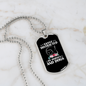 Easily Distracted By Horses and Dogs Horse Necklace Stainless Steel or 18k Gold Dog Tag 24" Chain-Express Your Love Gifts