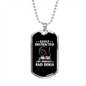 Easily Distracted By Horses and Dogs Horse Necklace Stainless Steel or 18k Gold Dog Tag 24" Chain-Express Your Love Gifts