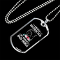 Easily Distracted By Horses and Dogs Horse Necklace Stainless Steel or 18k Gold Dog Tag 24" Chain-Express Your Love Gifts