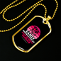 Easily Distracted by Jack Russell Terrirer Necklace Stainless Steel or 18k Gold Dog Tag 24" Chain-Express Your Love Gifts