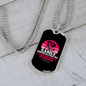 Easily Distracted by Jack Russell Terrirer Necklace Stainless Steel or 18k Gold Dog Tag 24" Chain-Express Your Love Gifts