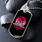 Easily Distracted by Jack Russell Terrirer Necklace Stainless Steel or 18k Gold Dog Tag 24" Chain-Express Your Love Gifts
