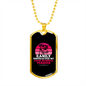 Easily Distracted by Jack Russell Terrirer Necklace Stainless Steel or 18k Gold Dog Tag 24" Chain-Express Your Love Gifts
