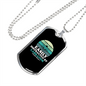 Easily Distracted by Labrador Necklace Stainless Steel or 18k Gold Dog Tag 24" Chain-Express Your Love Gifts