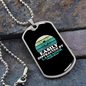 Easily Distracted by Labrador Necklace Stainless Steel or 18k Gold Dog Tag 24" Chain-Express Your Love Gifts