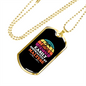 Easily Distracted by Maltese Necklace Stainless Steel or 18k Gold Dog Tag 24" Chain-Express Your Love Gifts