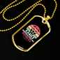 Easily Distracted by Pitbull Necklace Stainless Steel or 18k Gold Dog Tag 24" Chain-Express Your Love Gifts
