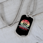 Easily Distracted by Pitbull Necklace Stainless Steel or 18k Gold Dog Tag 24" Chain-Express Your Love Gifts