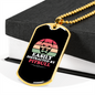 Easily Distracted by Pitbull Necklace Stainless Steel or 18k Gold Dog Tag 24" Chain-Express Your Love Gifts