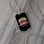 Easily Distracted by Poodle Necklace Stainless Steel or 18k Gold Dog Tag 24" Chain-Express Your Love Gifts