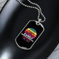 Easily Distracted by Poodle Necklace Stainless Steel or 18k Gold Dog Tag 24" Chain-Express Your Love Gifts