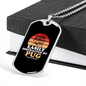 Easily Distracted by Pug Necklace Stainless Steel or 18k Gold Dog Tag 24" Chain-Express Your Love Gifts