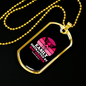Easily Distracted by Rat Terrier Necklace Stainless Steel or 18k Gold Dog Tag 24" Chain-Express Your Love Gifts