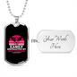 Easily Distracted by Rat Terrier Necklace Stainless Steel or 18k Gold Dog Tag 24" Chain-Express Your Love Gifts