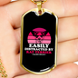 Easily Distracted by Rat Terrier Necklace Stainless Steel or 18k Gold Dog Tag 24" Chain-Express Your Love Gifts