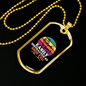 Easily Distracted by Shih Tzu Necklace Stainless Steel or 18k Gold Dog Tag 24" Chain-Express Your Love Gifts