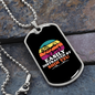 Easily Distracted by Shih Tzu Necklace Stainless Steel or 18k Gold Dog Tag 24" Chain-Express Your Love Gifts