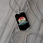 Easily Distracted by Siberian Husky Necklace Stainless Steel or 18k Gold Dog Tag 24" Chain-Express Your Love Gifts