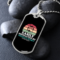 Easily Distracted by Siberian Husky Necklace Stainless Steel or 18k Gold Dog Tag 24" Chain-Express Your Love Gifts