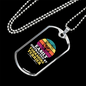 Easily Distracted by Yorkshire Terrier Necklace Stainless Steel or 18k Gold Dog Tag 24" Chain-Express Your Love Gifts