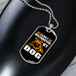 Easily Distracted Necklace Stainless Steel or 18k Gold Dog Tag 24" Chain-Express Your Love Gifts