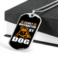 Easily Distracted Necklace Stainless Steel or 18k Gold Dog Tag 24" Chain-Express Your Love Gifts