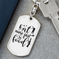 Eat More Fast Food Keychain Stainless Steel or 18k Gold Dog Tag Keyring-Express Your Love Gifts