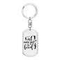 Eat More Fast Food Keychain Stainless Steel or 18k Gold Dog Tag Keyring-Express Your Love Gifts