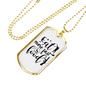 Eat More Fast Food Necklace Stainless Steel or 18k Gold Dog Tag 24" Chain-Express Your Love Gifts