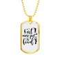 Eat More Fast Food Necklace Stainless Steel or 18k Gold Dog Tag 24" Chain-Express Your Love Gifts