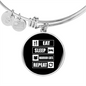 Eat Sleep Cats Bracelet Stainless Steel or 18k Gold Circle Bangle-Express Your Love Gifts