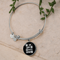 Eat Sleep Cats Bracelet Stainless Steel or 18k Gold Circle Bangle-Express Your Love Gifts